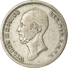 Coin, Netherlands, William II, 25 Cents, 1848, VF(30-35), Silver, KM:76