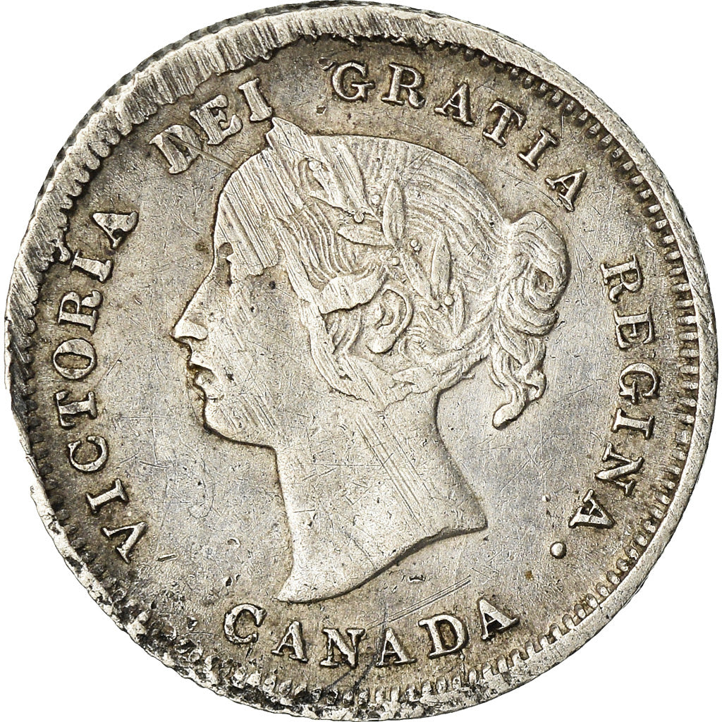 Coin, Canada, Victoria, 5 Cents, 1900, EF(40-45), Silver, KM:2