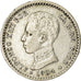 Coin, Spain, Alfonso XIII, 50 Centimos, 1904, EF(40-45), Silver, KM:723