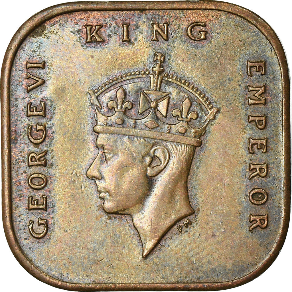 Moneta, MALEZJA, Cent, 1945, EF(40-45), Bronze, KM:6