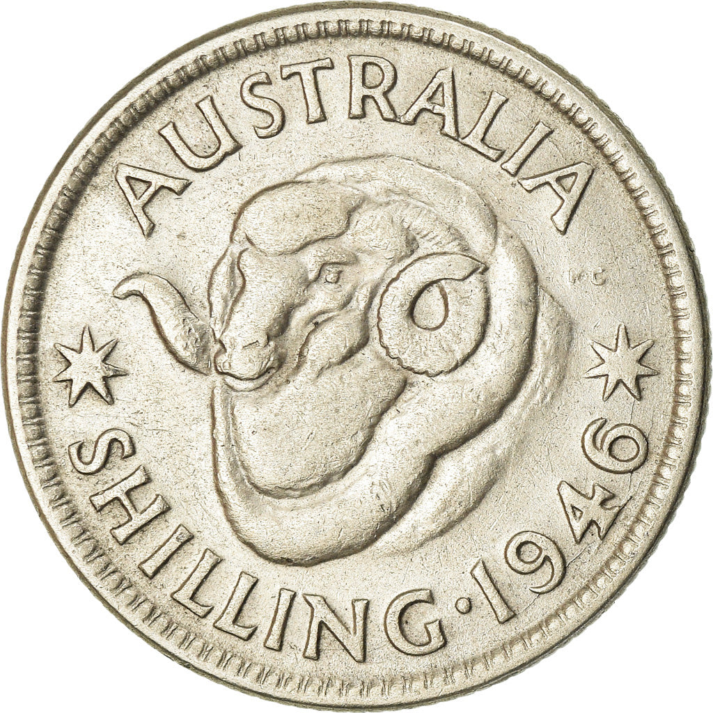 Coin, Australia, George VI, Shilling, 1946, EF(40-45), Silver, KM:39a