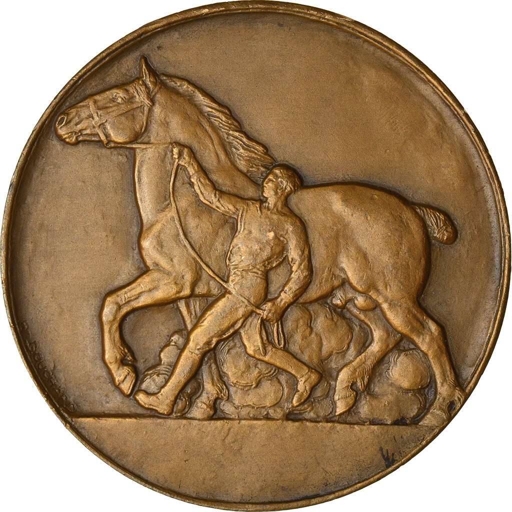 Francia, medaglia, Agriculture, Cheval de Trait, Philippe Monin, Député