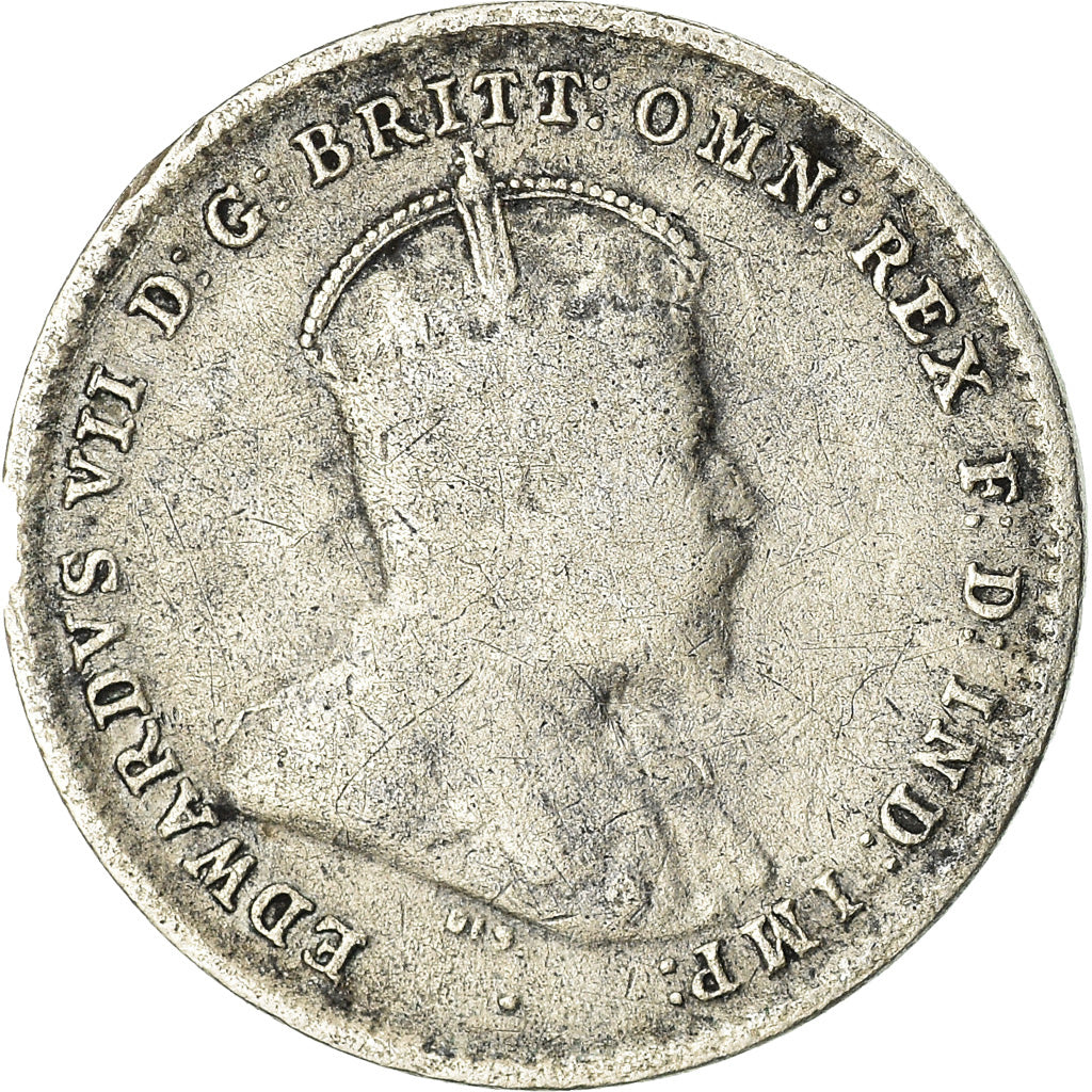 Coin, Australia, Edward VII, Threepence, 1910, London, VF(20-25), Silver, KM:18