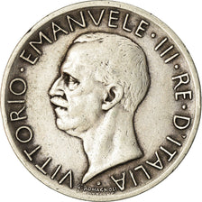 Moneta, Italia, Vittorio Emanuele III, 5 Lire, 1927, Rome, BB, Argento, KM:67.2