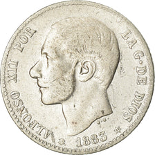 Coin, Spain, Alfonso XII, Peseta, 1883, VF(30-35), Silver, KM:686