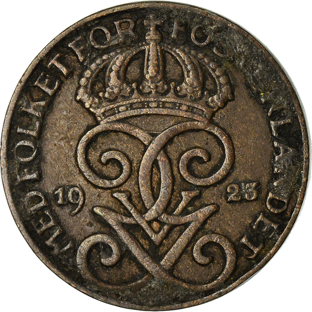 Coin, Sweden, Gustaf V, Ore, 1923, EF(40-45), Bronze, KM:777.2