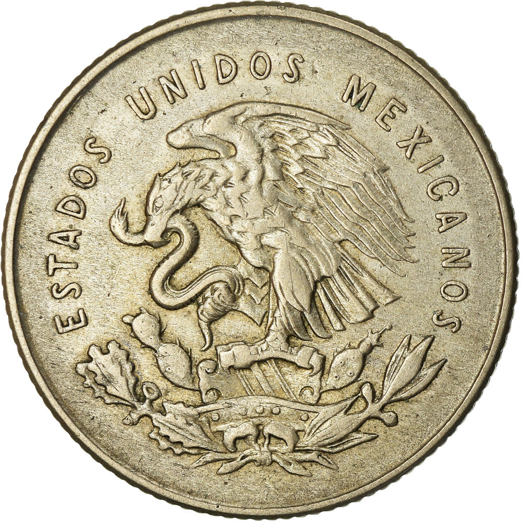 Coin, Mexico, 25 Centavos, 1950, Mexico City, AU(50-53), Silver, KM:443
