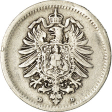 Coin, GERMANY - EMPIRE, Wilhelm I, 50 Pfennig, 1875, Munich, VF(30-35), Silver
