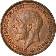 Coin, Great Britain, George V, Farthing, 1933, AU(55-58), Bronze, KM:825