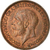 Coin, Great Britain, George V, Farthing, 1933, AU(55-58), Bronze, KM:825