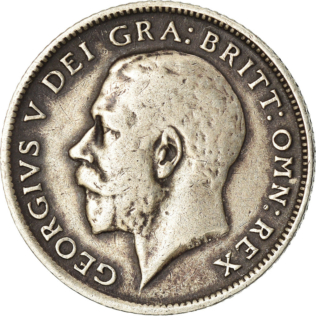 Coin, Great Britain, George V, 6 Pence, 1915, VF(30-35), Silver, KM:815