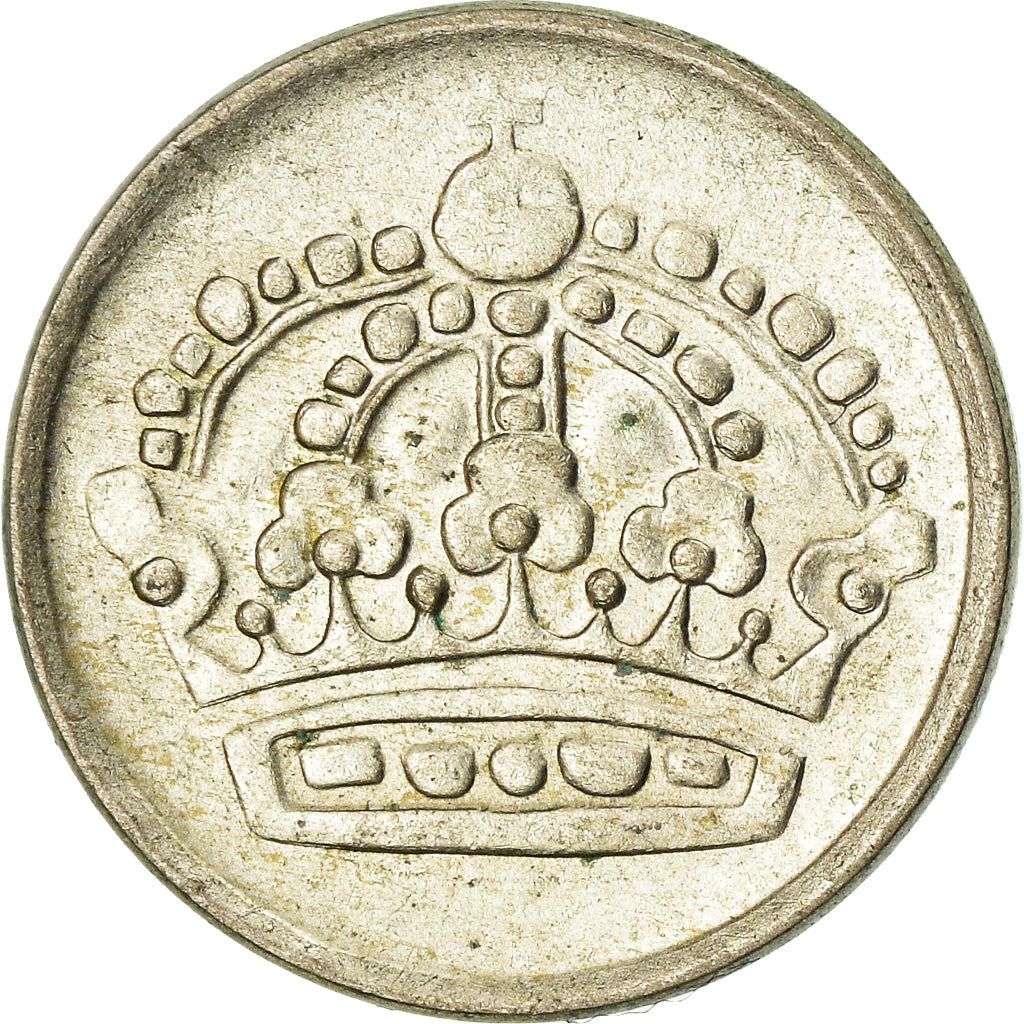 Coin, Sweden, Gustaf VI, 10 Öre, 1960, AU(50-53), Silver, KM:823