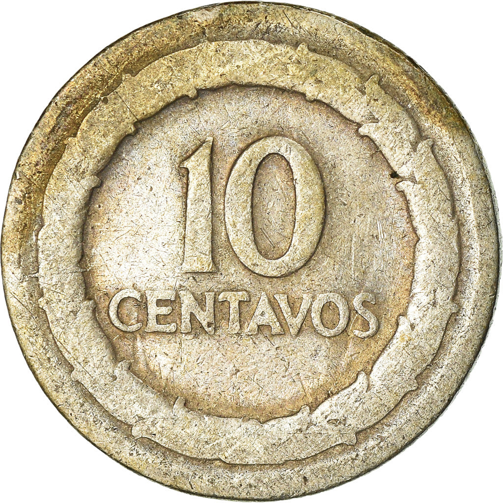 Coin, Colombia, 10 Centavos, 1947, VF(20-25), Silver, KM:207.1