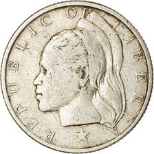 Coin, Liberia, 25 Cents, 1960, VF(30-35), Silver, KM:16