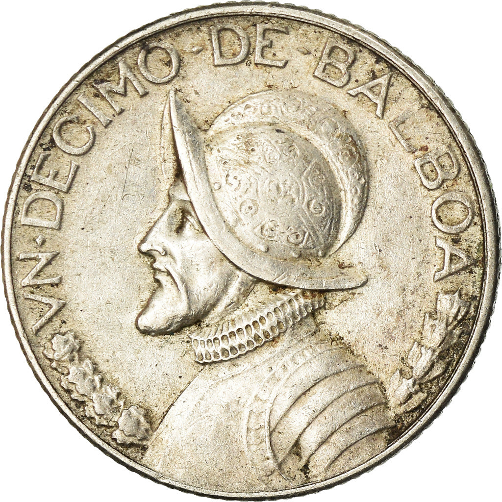 Coin, Panama, 1/10 Balboa, 1931, AU(50-53), Silver, KM:10.1