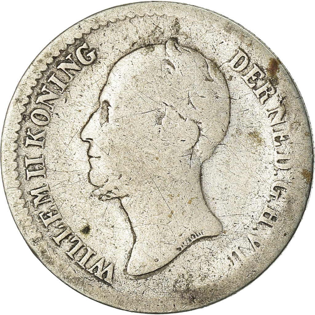 Coin, Netherlands, William II, 10 Cents, 1849, VF(20-25), Silver, KM:75