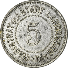 Coin, Germany, Kleingeldersatz, Landsberg an der Warthe, 5 Pfennig, EF(40-45)