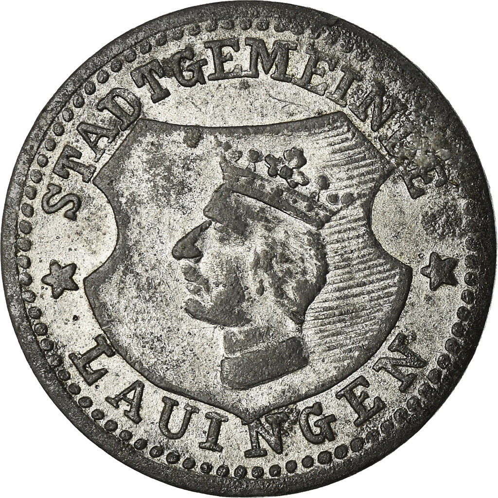 Monnaie, Allemagne, Stadtgemeinde Lauingen, Lauingen, 5 Pfennig, TTB, Zinc