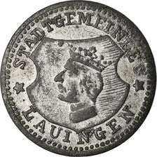 Monnaie, Allemagne, Stadtgemeinde Lauingen, Lauingen, 5 Pfennig, TTB, Zinc