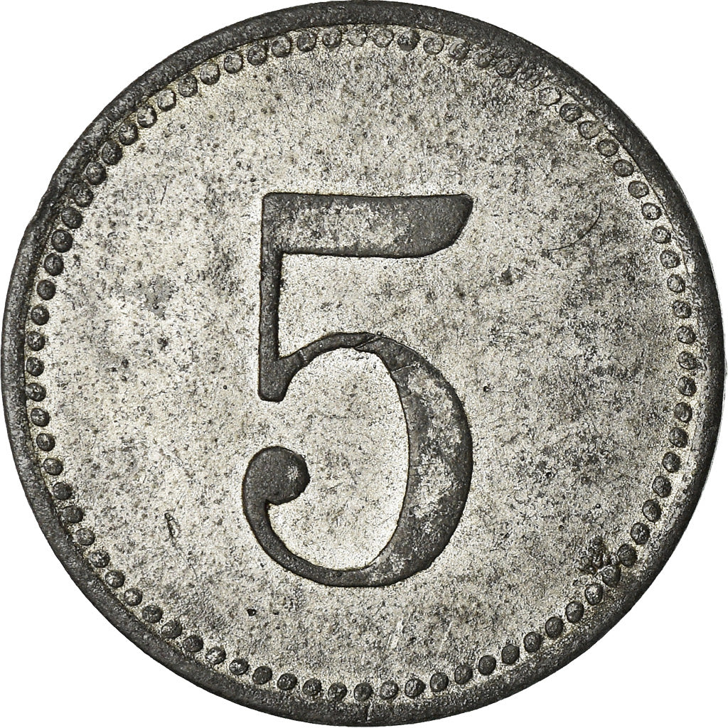 Monnaie, Allemagne, Stadtgemeinde Lauingen, Lauingen, 5 Pfennig, TTB, Zinc