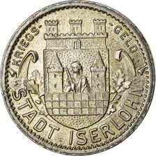 Coin, Germany, Kriegsgeld, Iserlohn, 10 Pfennig, 1919, AU(55-58), Iron