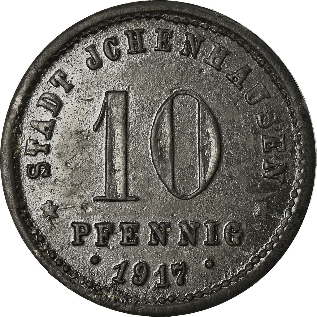 Moneda, Alemania, Stadt Ichenhausen, Ichenhausen, 10 Pfennig, 1917, EBC, Cinc