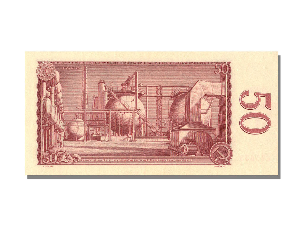Banknote, Czechoslovakia, 50 Korun, 1964, KM:90b, UNC(65-70)