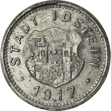 Moneta, Niemcy, Kleingeldersatzmarke, Idstein, 10 Pfennig, 1917, EF(40-45), Cynk