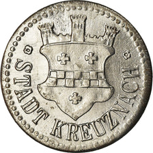 Coin, Germany, Notgeld, Kreuznach, 10 Pfennig, AU(55-58), Iron