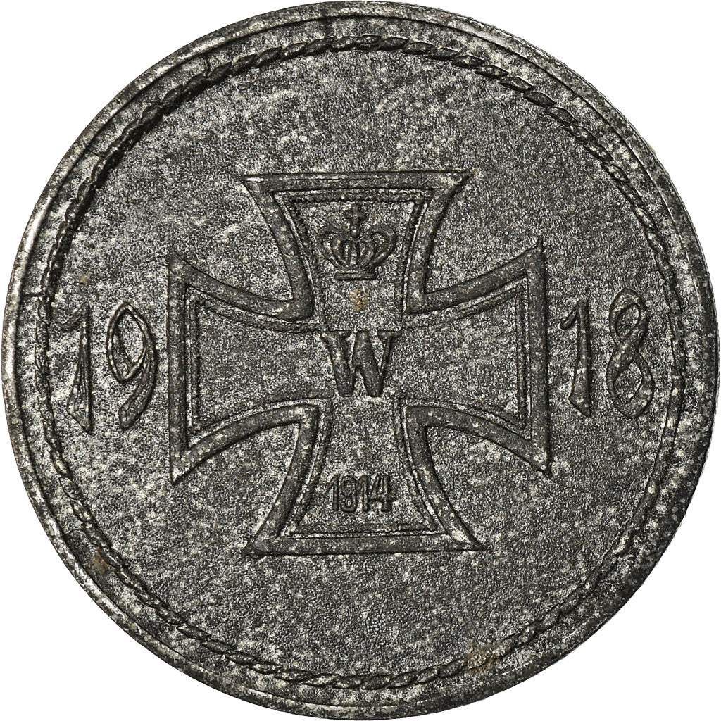 Coin, Germany, Notgeld, Künzelsau, 10 Pfennig, 1918, EF(40-45), Iron