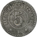 Moeda, Alemanha, Kleingeldersatzmarke, Landau, 5 Pfennig, 1919, EF(40-45), Zinco