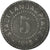Monnaie, Allemagne, Kleingeldersatzmarke, Landau, 5 Pfennig, 1919, TTB, Zinc
