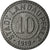 Coin, Germany, Kleingeldersatzmarke, Landau, 10 Pfennig, 1919, AU(55-58), Zinc