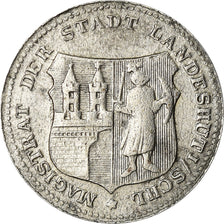 Coin, Germany, Kleingeldersatzmarke, Landeshut, 5 Pfennig, EF(40-45), Iron