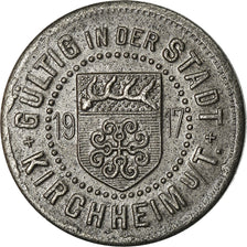 Monnaie, Allemagne, Kriegsgeld, Kirchheim, 10 Pfennig, 1917, SUP, Iron