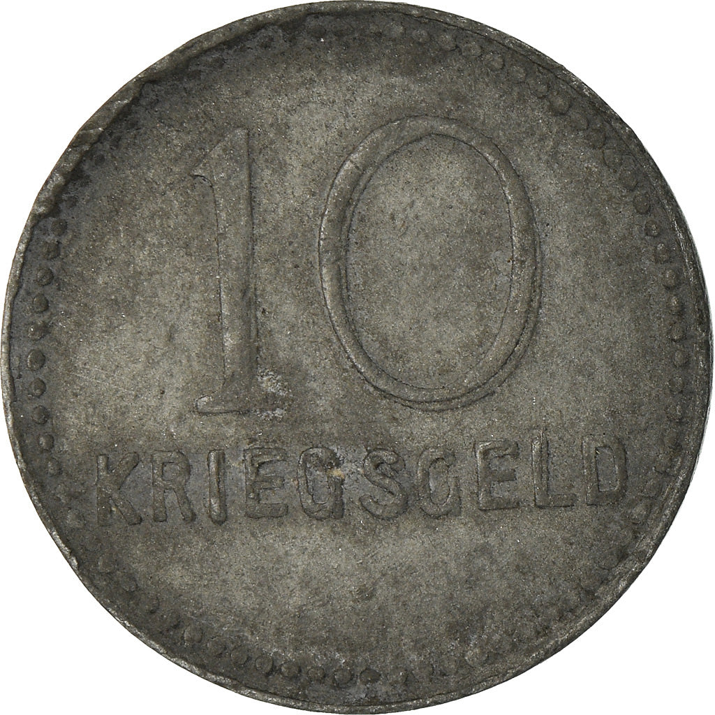 Coin, Germany, Kriegsgeld, Kaiserlautern, 10 Pfennig, 1917, EF(40-45), Zinc