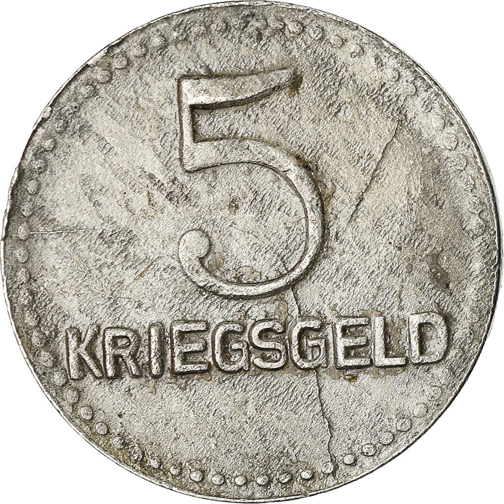 Coin, Germany, Kriegsgeld, Kaiserlautern, 5 Pfennig, 1918, EF(40-45), Iron