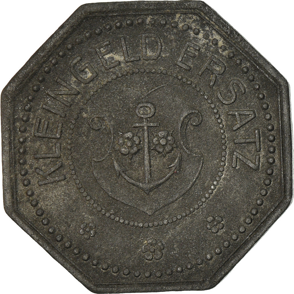 Moneta, Germania, Kleingeldersatz, Kehl am Rhein, 50 Pfennig, BB+, Zinco