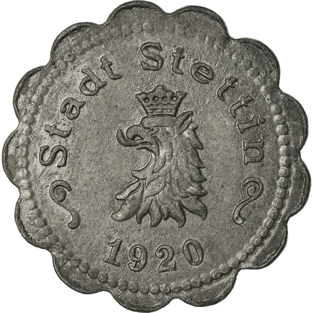 Moneta, Germania, Ersatzgeld, Stettin, 50 Pfennig, 1920, SPL-, Zinco