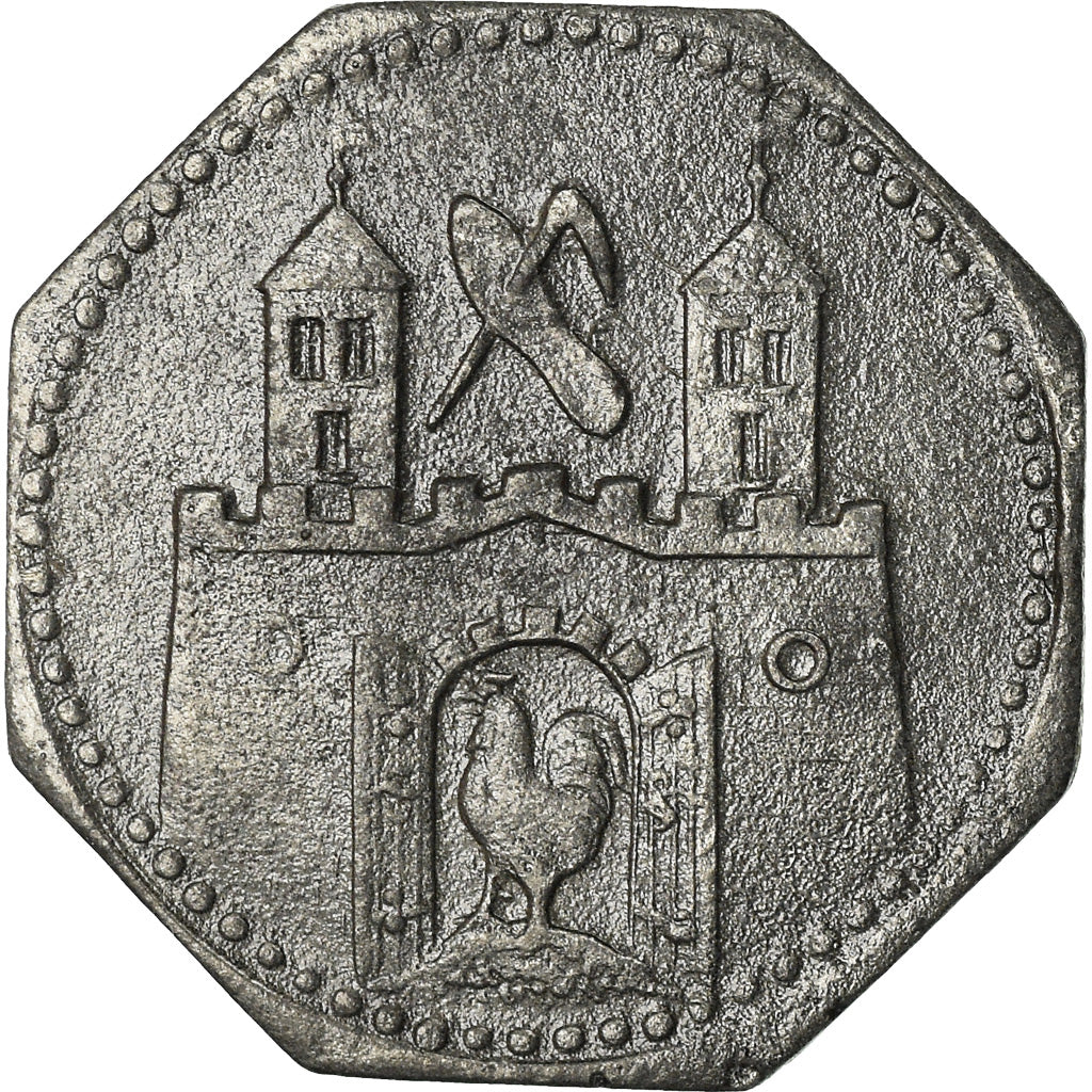 Coin, Germany, Kleingeldersatz, Suhl, 5 Pfennig, AU(50-53), Zinc