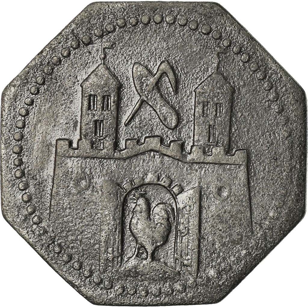 Coin, Germany, Kleingeldersatz, Suhl, 10 Pfennig, EF(40-45), Zinc