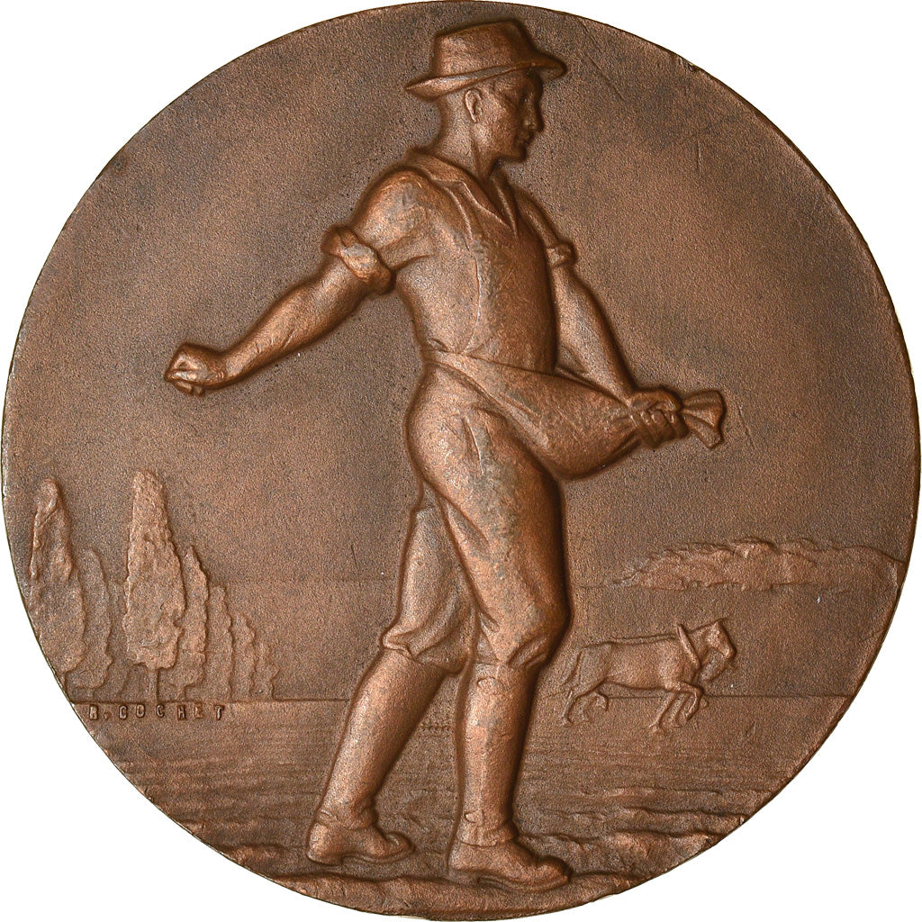 France, Medal, Agriculture, Le Semeur, Cochet, MS(63), Bronze