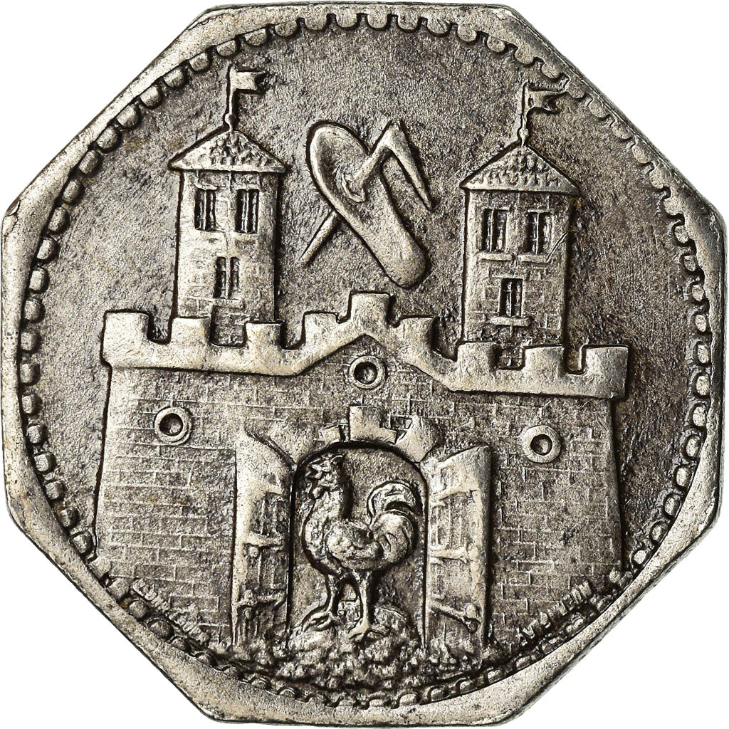 Coin, Germany, Kleingeldersatz, Suhl, 50 Pfennig, AU(50-53), Iron