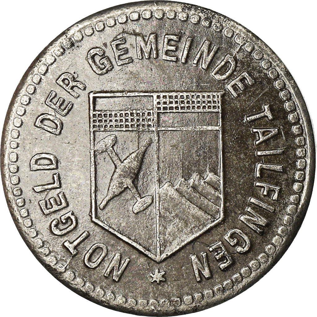 Coin, Germany, Kleingeldersatz, Tailfingen, 10 Pfennig, AU(50-53), Iron