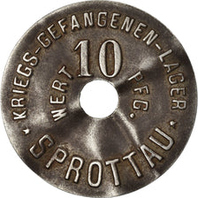 Coin, Germany, Kriegsgefangenenlager, Sprottau, 10 Pfennig, EF(40-45), Iron