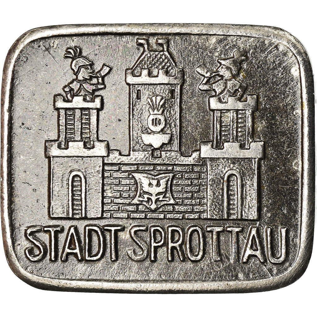 Moneta, Germania, Kriegsgeld, Sprottau, 10 Pfennig, 1918, BB+, Ferro