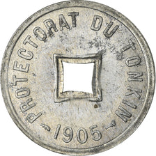 Coin, Tonkin, 1/600 Piastre, 1905, MS(60-62), Zinc, KM:1