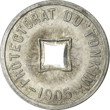 Munten, Tonkin, 1/600 Piastre, 1905, PR+, Zinc, KM:1