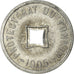 Coin, Tonkin, 1/600 Piastre, 1905, MS(60-62), Zinc, KM:1