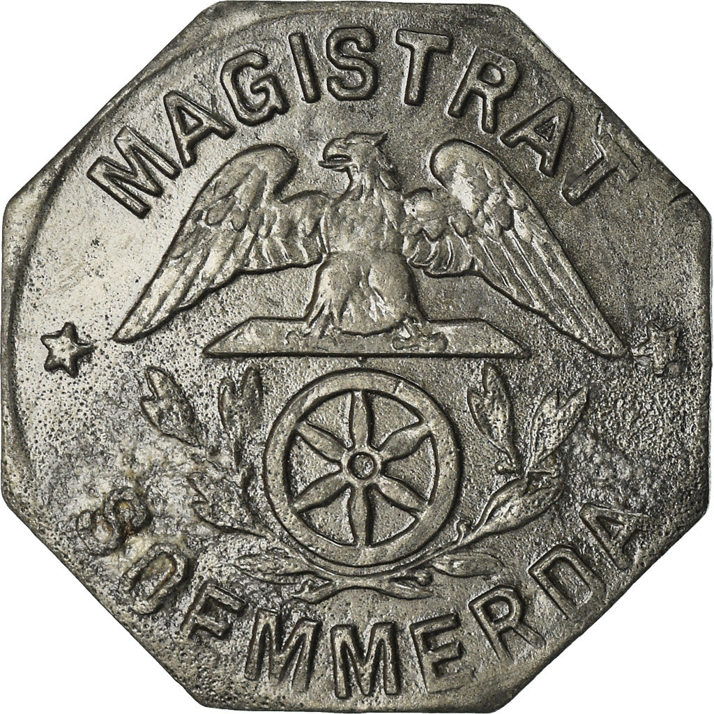 Coin, Germany, Kleingeldersatzmarke, Söemmerda, 5 Pfennig, EF(40-45), Zinc